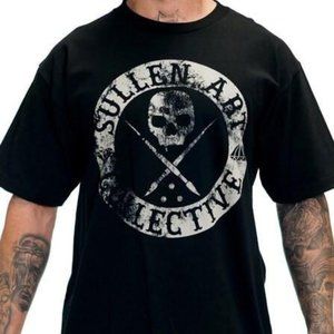 Sullen Clothing Badge of Honor Blaq Tee Sz M Black